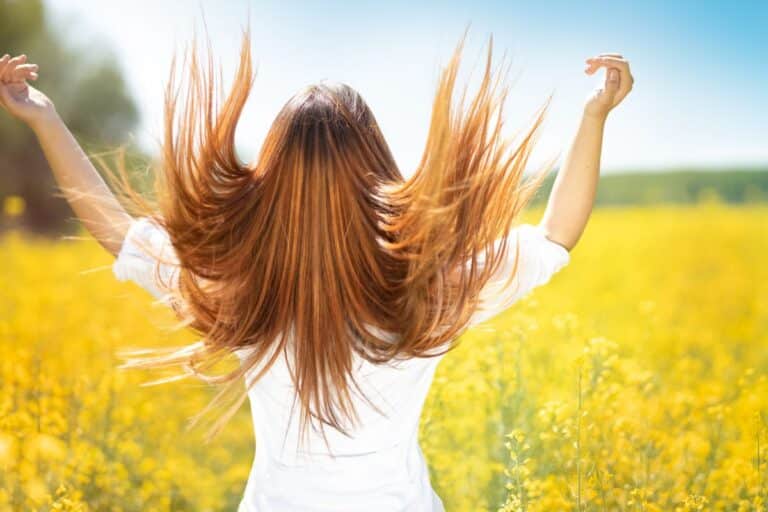 Cheveux en bonne santé